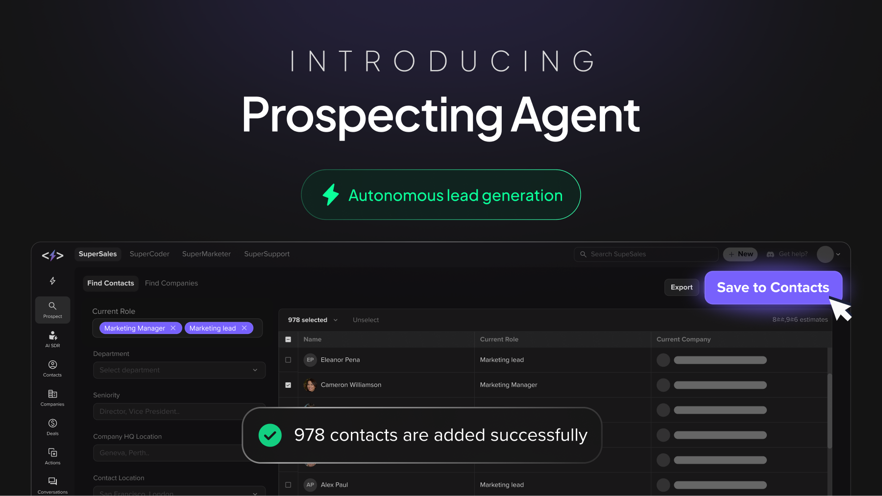 Prospecting Agent